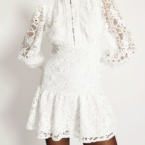 Remy Embroidered Mini Dress In Orchidwht